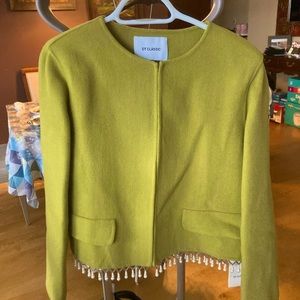100% wool coat with pearls
